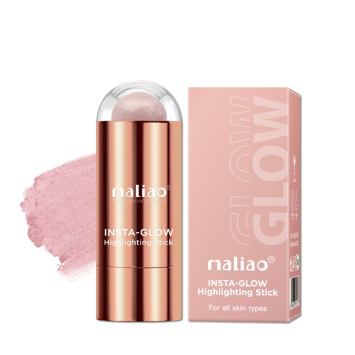 Maliao, DewySkin, LuminousComplexion, HighlighterStick, RadiantGlow, MakeupEssentials, HighlightingStick, InstaGlow,